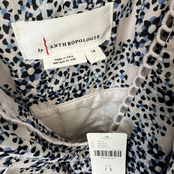 Anthropologie Plus: 1X V-Neck Plunge Tunic Mini Dress NWT - Picture 10 of 11